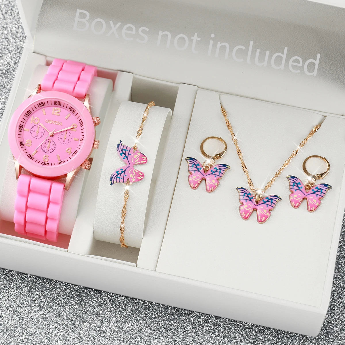 V248 Luxury Women's Quartz Watch & Jewelry Set