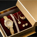 Luxury Women Gold Watch Fashion Ladies Quartz Diamond