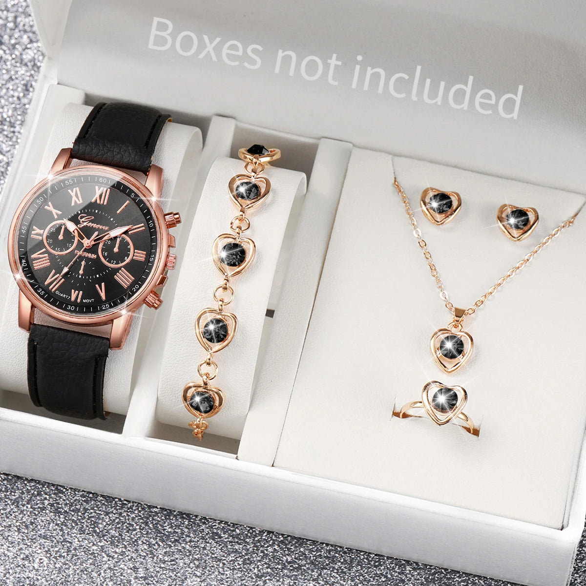 Royal Luxury Women's Watch & Jewelry Set