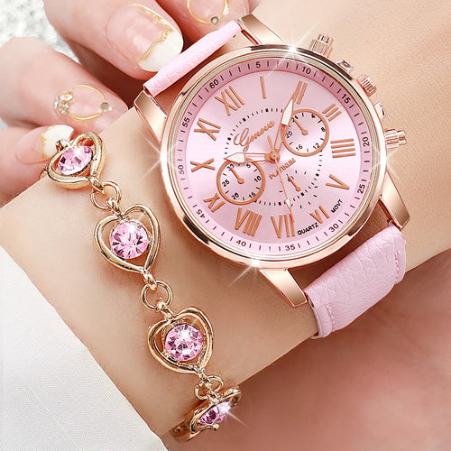 Royal Luxury Women's Watch & Jewelry Set