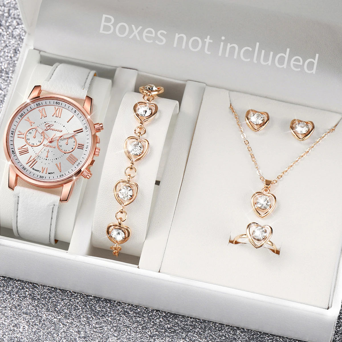 Royal Luxury Women's Watch & Jewelry Set