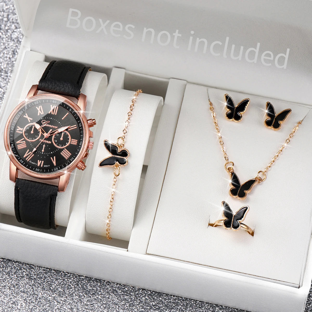 Royal Luxury Women's Watch & Jewelry Set